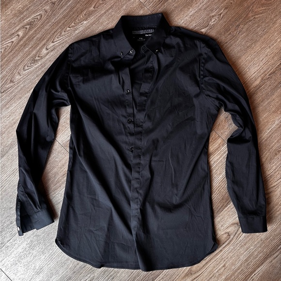 The Kooples Other - Men's The Kooples Fitted Black Dress Shirt